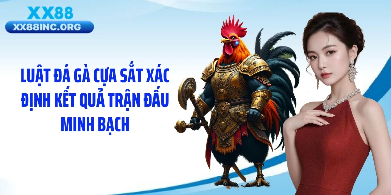 Luật đá gà cựa sắt xác định kết quả trận đấu minh bạch